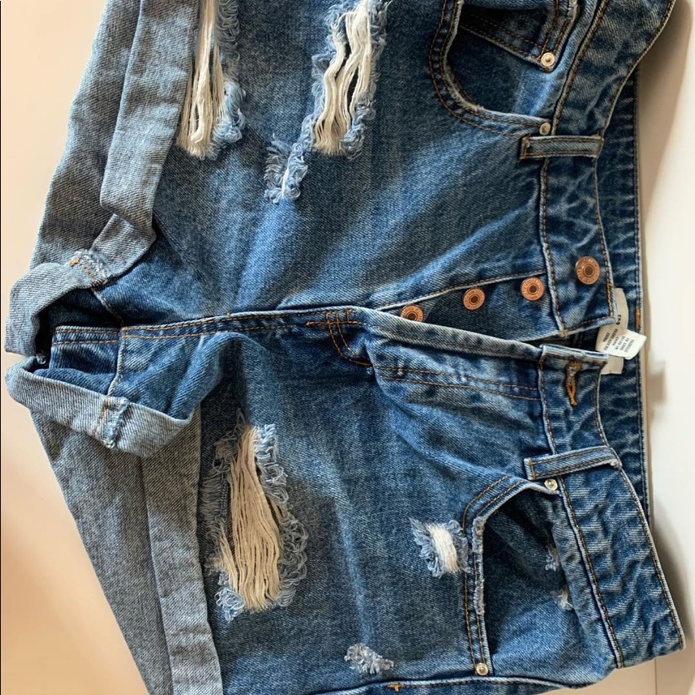 Denim shorts